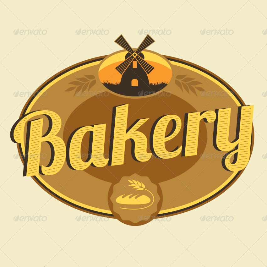 8 Bakery Vector Logo Badges by ragerabbit | GraphicRiver