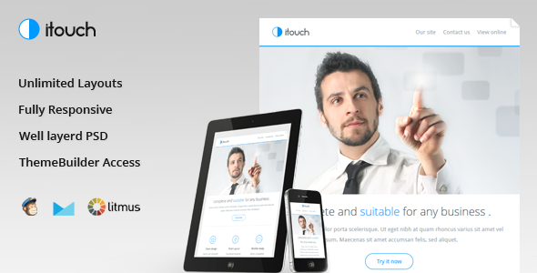 Itouch - Responsive Email with Layout Builder
