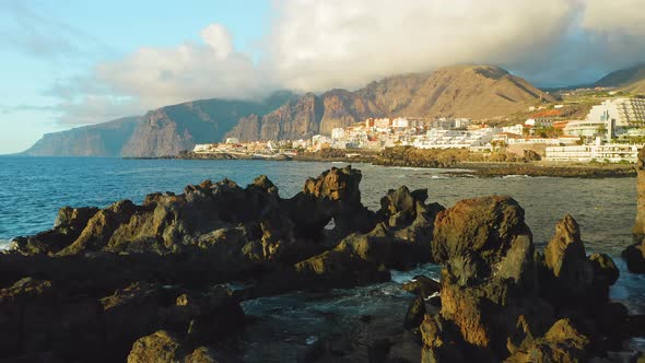 Tenerife Canary Island Town Puerto De Santiago Charco El Diablo or Natural Pool of Devil alt