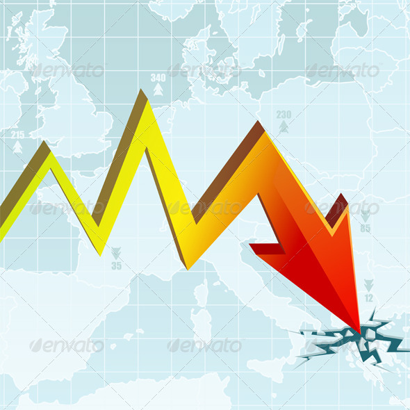 Economic Crisis Graph - Concepts Business