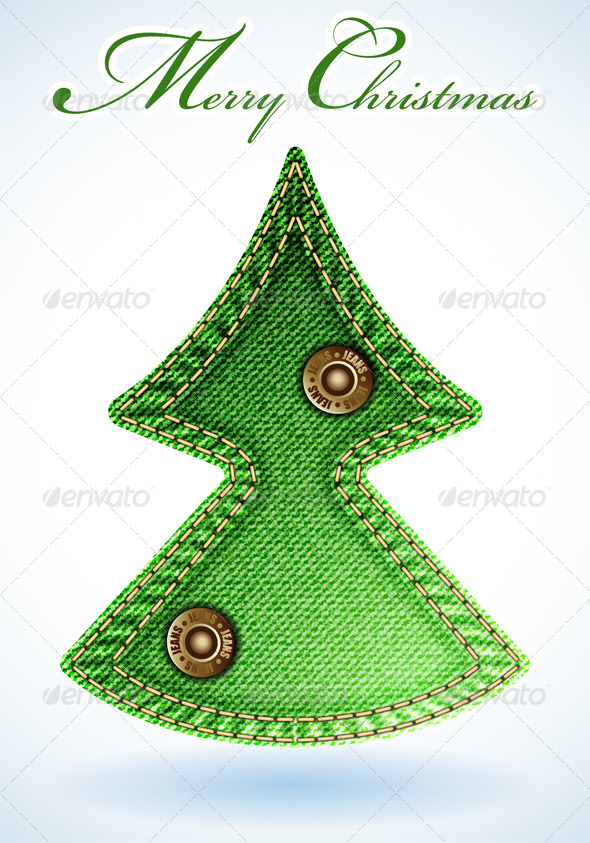 Christmas Jeans Texture