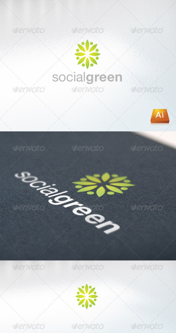 Socialgreen - Humans Logo Templates