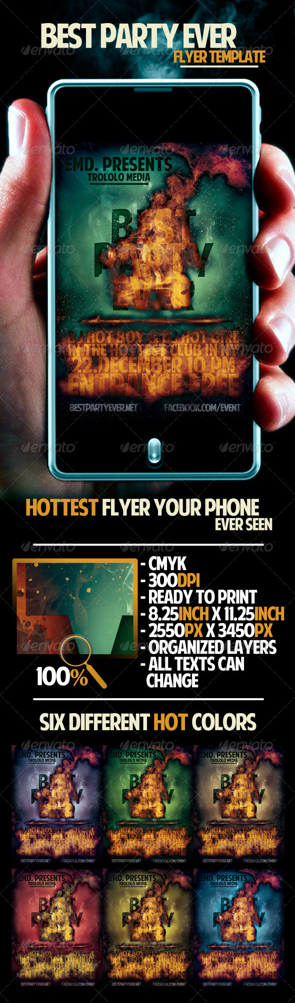 Party Ever Flyer Template - Clubs & Parties Events