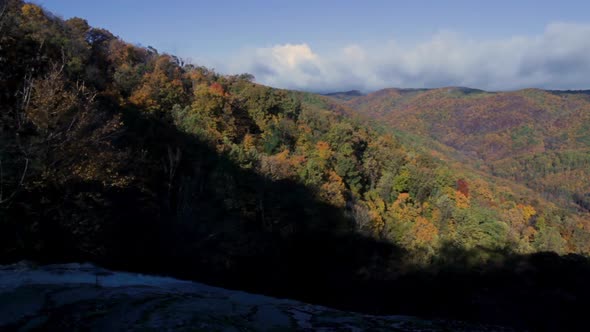 Top of Crabtree Falls and Tye River Valley - Fall Colors - Time lapse alt