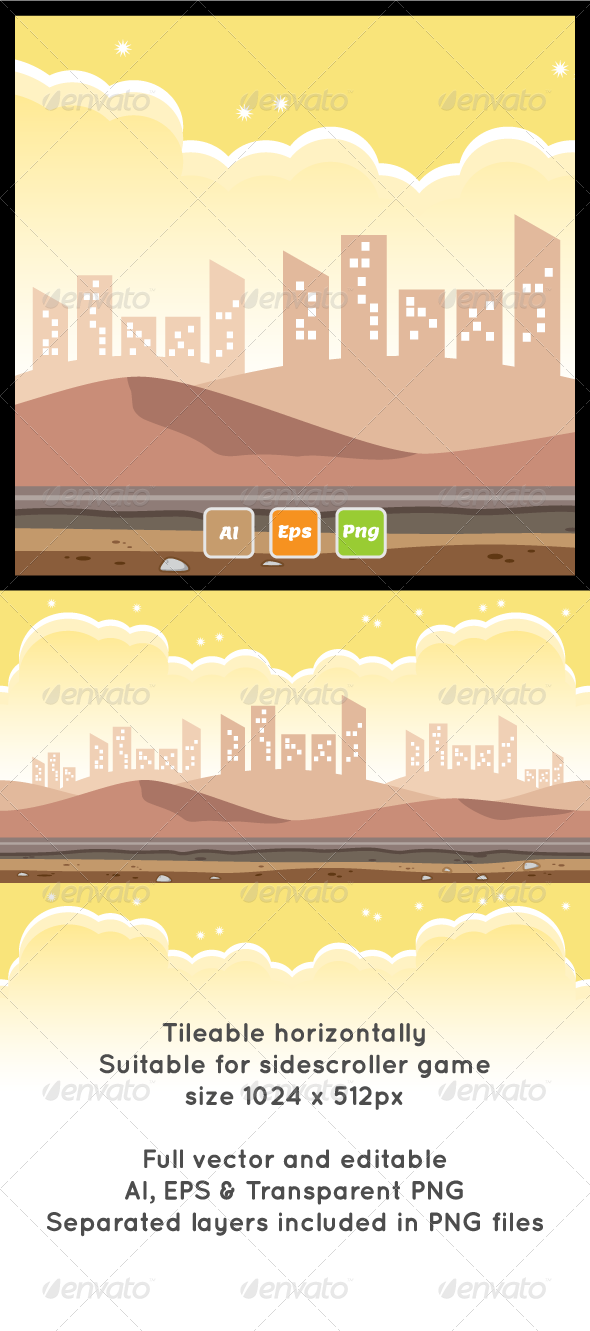 Sand Mountain Game Background - Backgrounds Game Assets