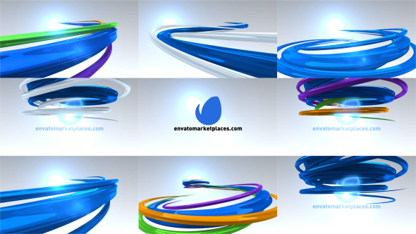 3D Lines Logo - VideoHive 7492601