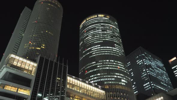 Skyscrapers in the Downtown of Nagoya in Japan