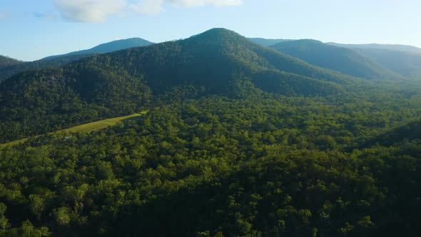 Aerial, Beautiful View On Atherton Tablelands In Queensland, Australia