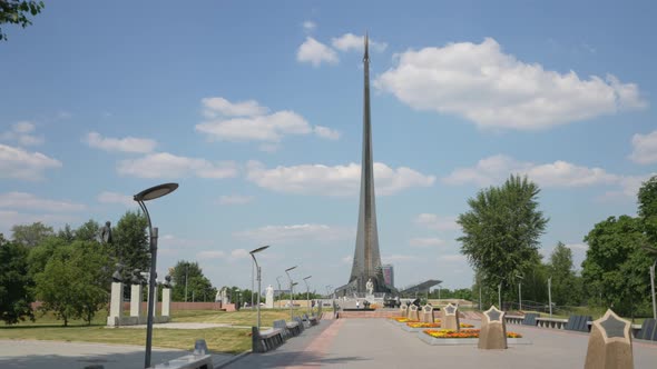 The Main Ale of the Museum of Cosmonautics at VDNKh in Moscow