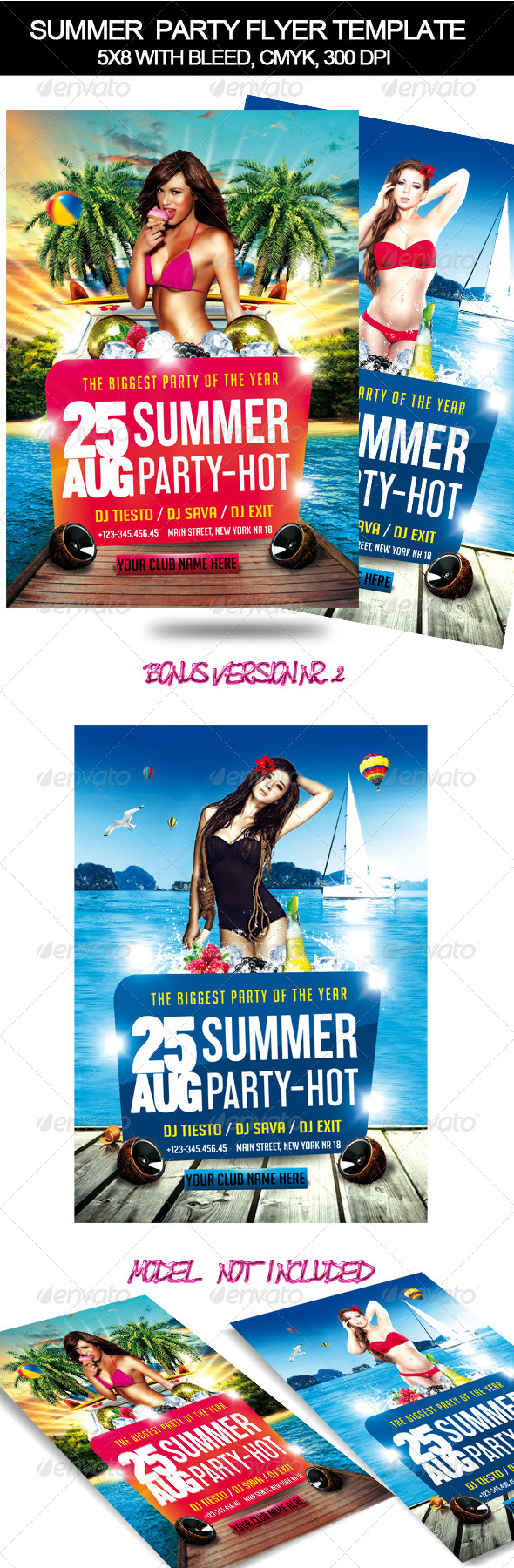 Summer Party Flyer Template