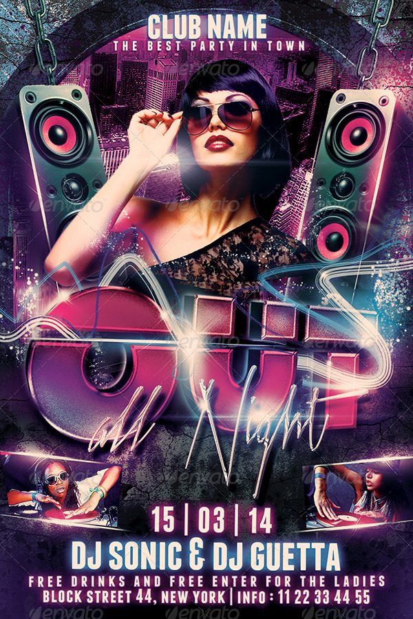 Disco Flyer Bundle Template 2 in 1, Print Templates | GraphicRiver