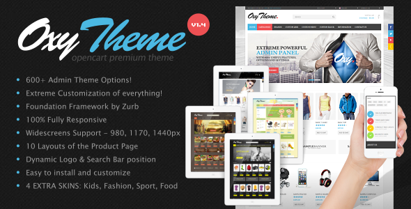 OXY - Multi-Purpose Responsive OpenCart Theme - Fashion OpenCart
