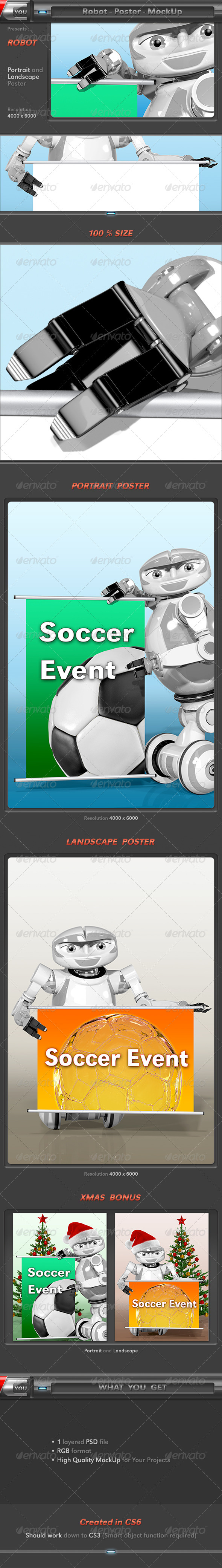 Robot Poster MockUp - Posters Print