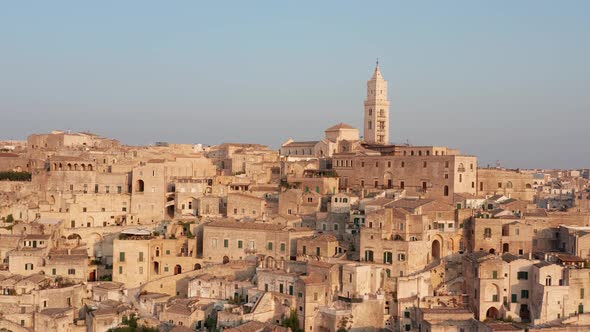 Aerial view of Matera
