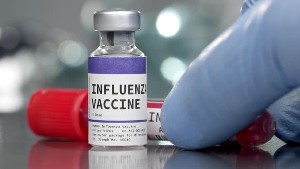 Influenza vaccine and antibodies in medical lab alt