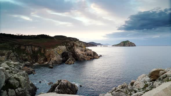 Seascape with Rocky Coast, Galicia Spain