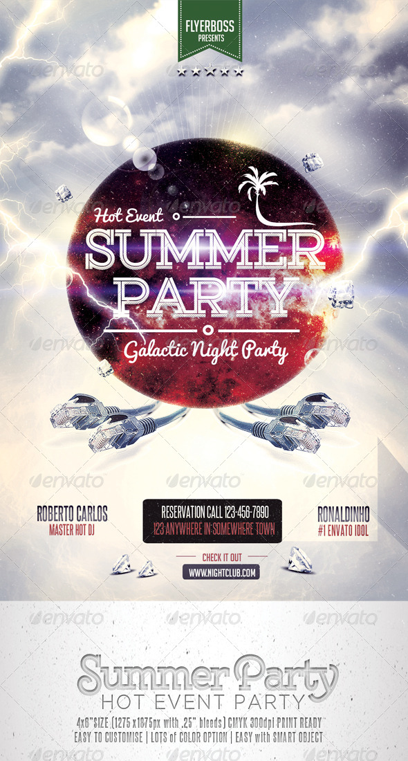 Summer Party Flyer - Clubs & Parties Events