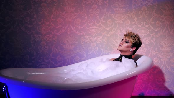 Fashion Transgender Take Bath Bisexual Cosmetic Gay Trans Relax Ispa Foam People alt