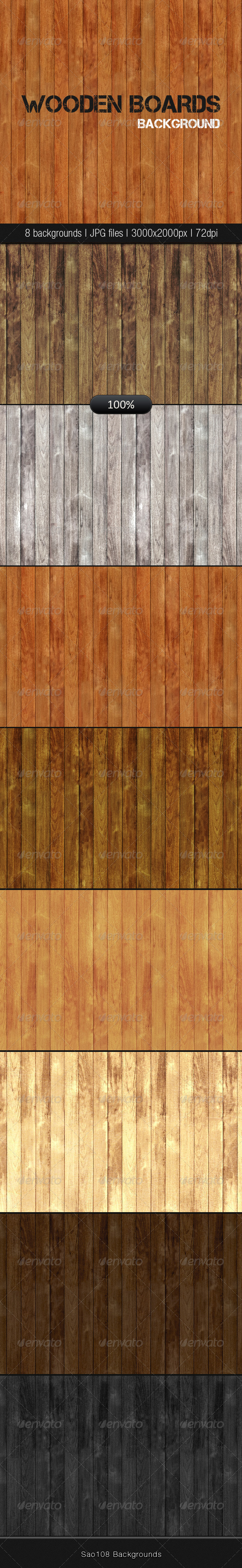Wooden Boards - Backgrounds Bundle by Sao108 | GraphicRiver