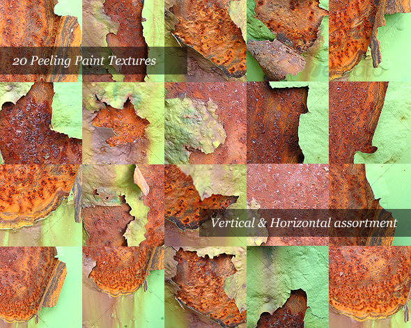 Rusty Peeling Paint (Pack of 20 Photos) - Textures