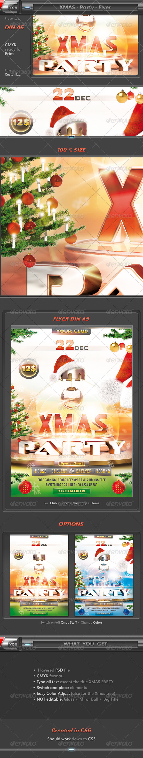 Xmas Party Flyer - Holidays Events
