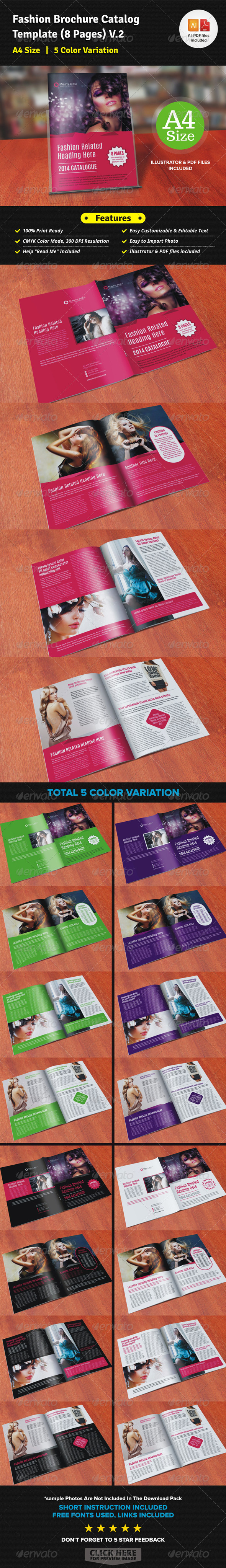 Fashion Brochure Catalog Template (12 Pages) V2 - Corporate Brochures