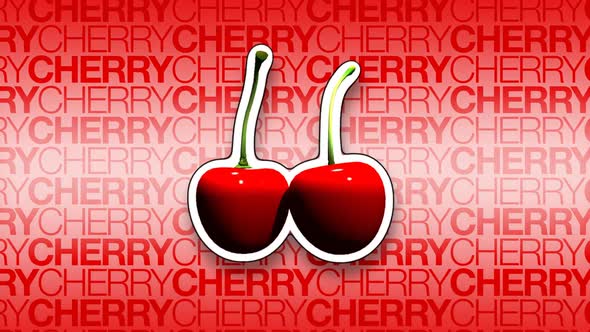 3D Cherries Rotating Background