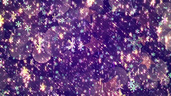 Festive Glowing Snowflakes