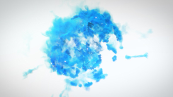 Blue Smoke Logo - VideoHive 7511878