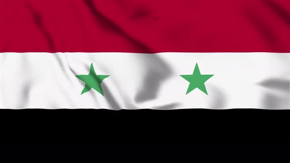 4K Syria Flag - Loopable