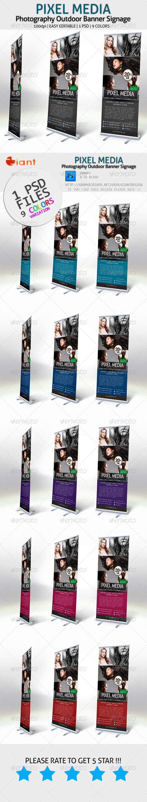 Pixel Media - Photography Outdoor Banner Signage