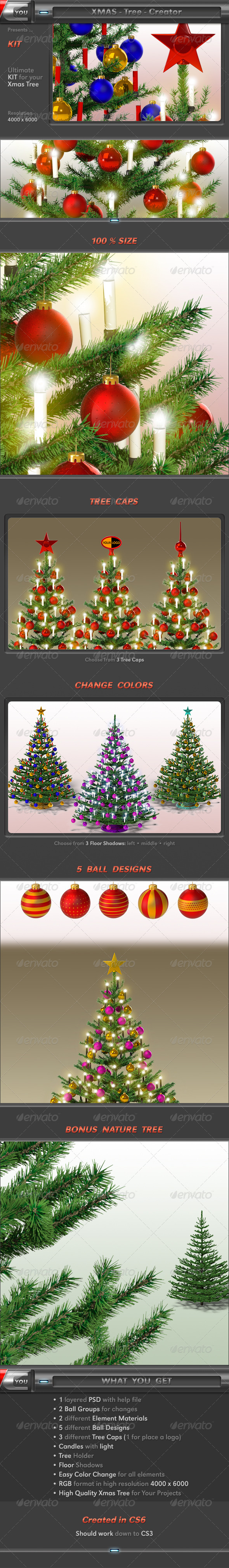 Xmas Tree Creator - Objects 3D Renders