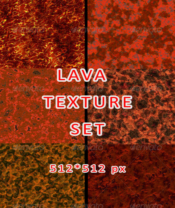 Lava Texture Set - 3Docean 7514711