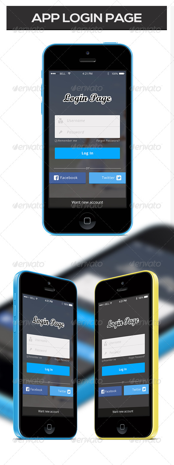 Login Page - User Interfaces Web Elements