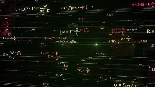 Floating mathematical and physics formulas alt