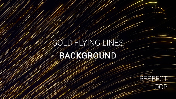 Gold Flying Particles Background