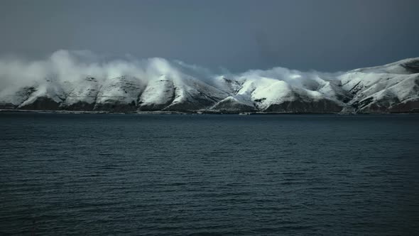 Winter Lake And Mountains alt