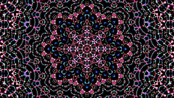 Abstract Kaleidoscope pattern with full colors. Magic mandala alt