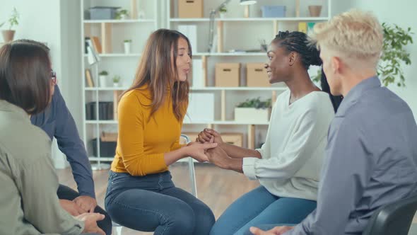 African American Woman Shares Her Personal Addiction Problem Emotional Pain alt