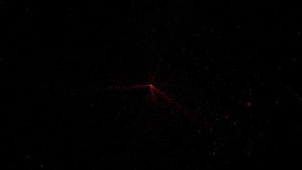 Red Particles Lights Beams