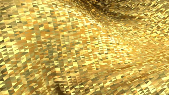 Golden Fabric Background
