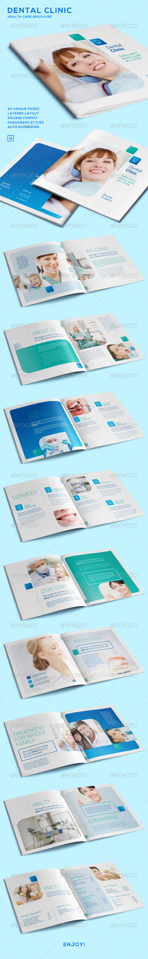 Dental Clinic - Health Care Brochure - Informational Brochures