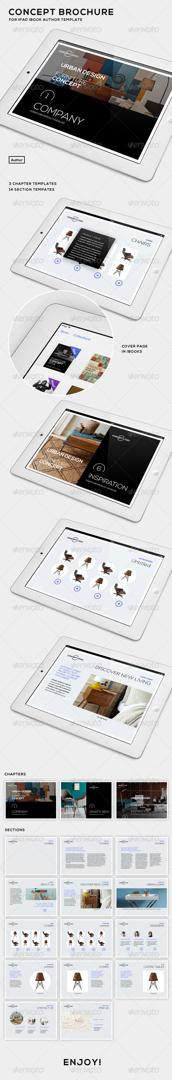 Concept Brochure for iPad - iBooks Author Template - ePublishing
