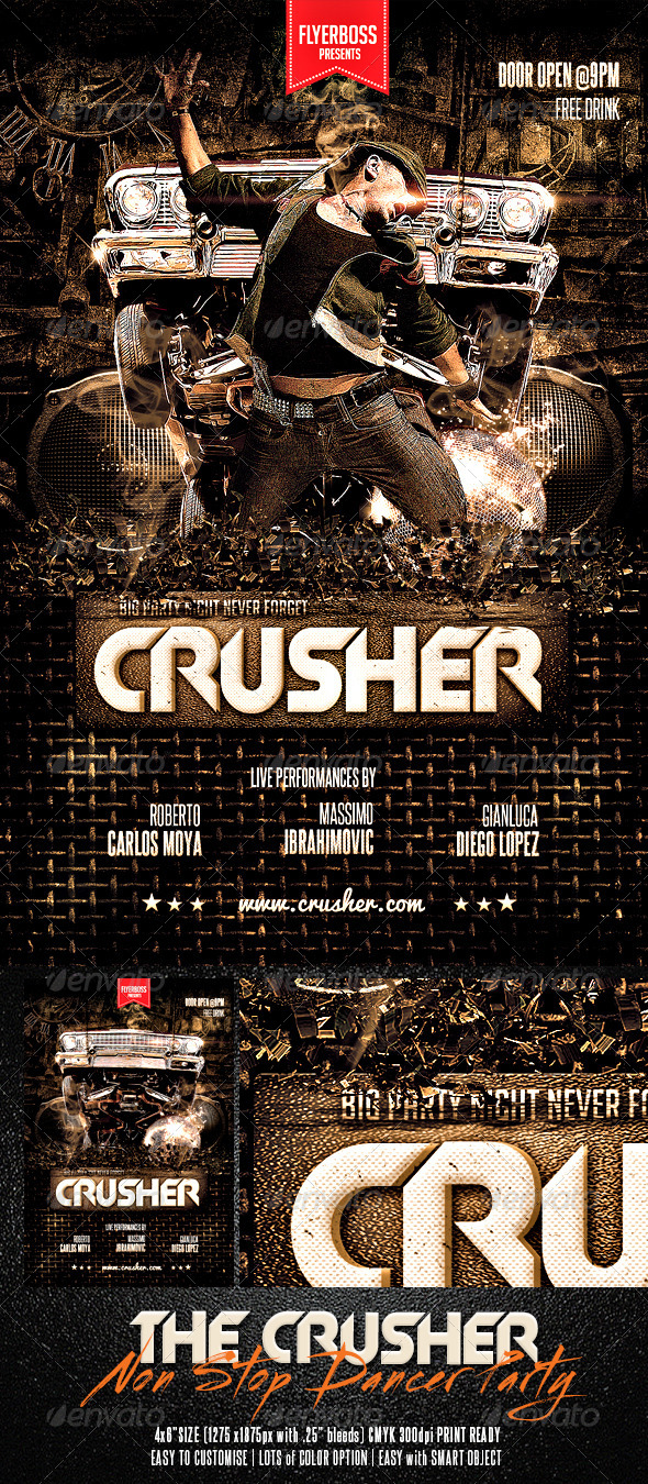The Crusher Flyer - Events Flyers