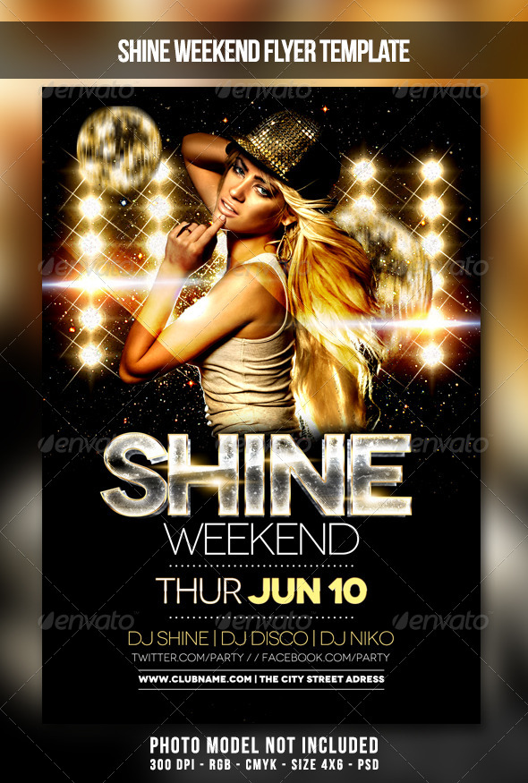 shine weekend flyer by maksn graphicriver weekend flyer