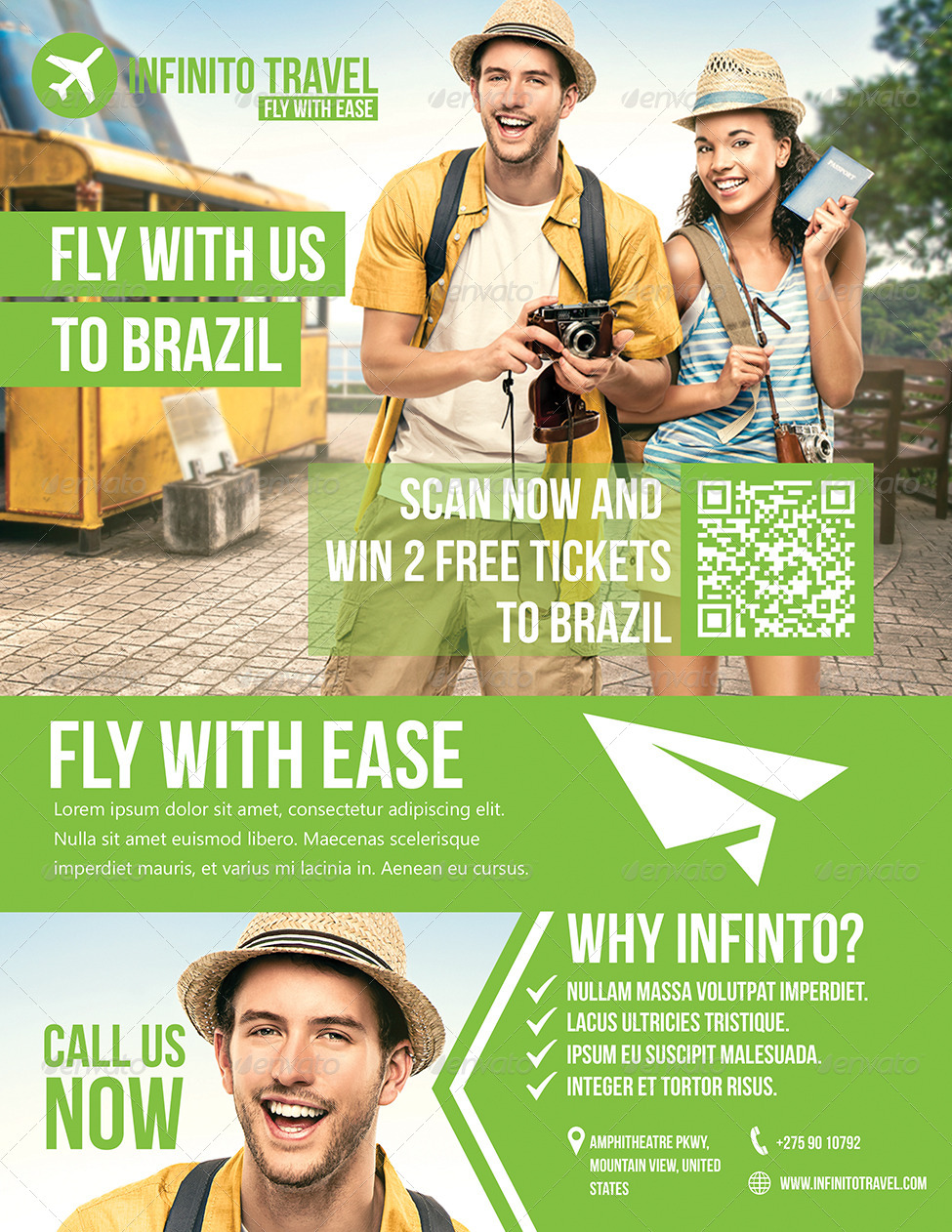 Travel Agency Flyer by mmounirf | GraphicRiver