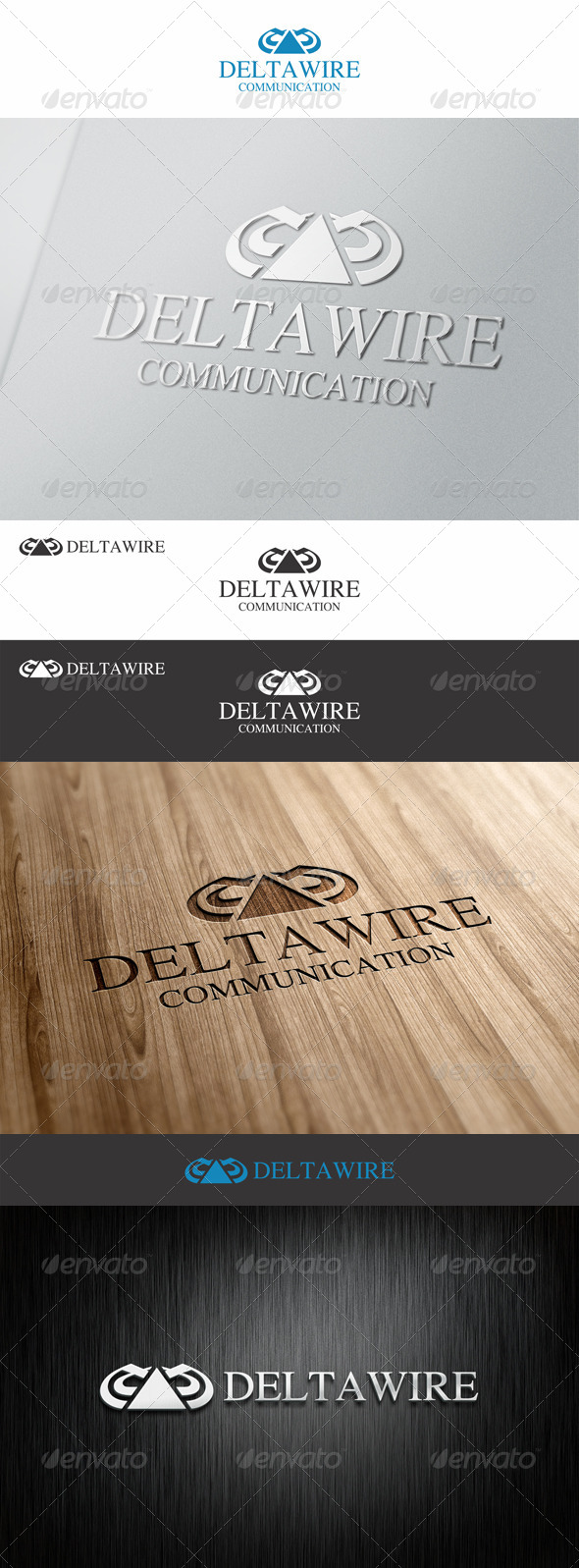 Delta Wire Communication Logo - Abstract Logo Templates