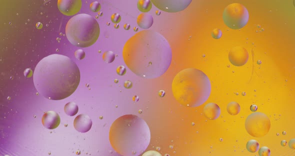 Fantastic Structure of Colorful Bubbles. Chaotic Motion. Abstract Background alt