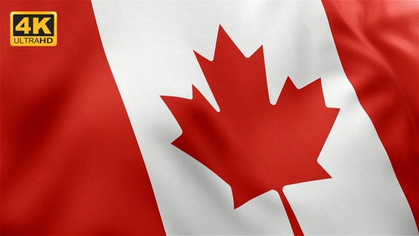 Canada Flag - 4K alt