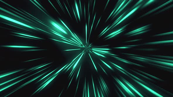 Looped animation. Abstract stream of blue light tunnel.